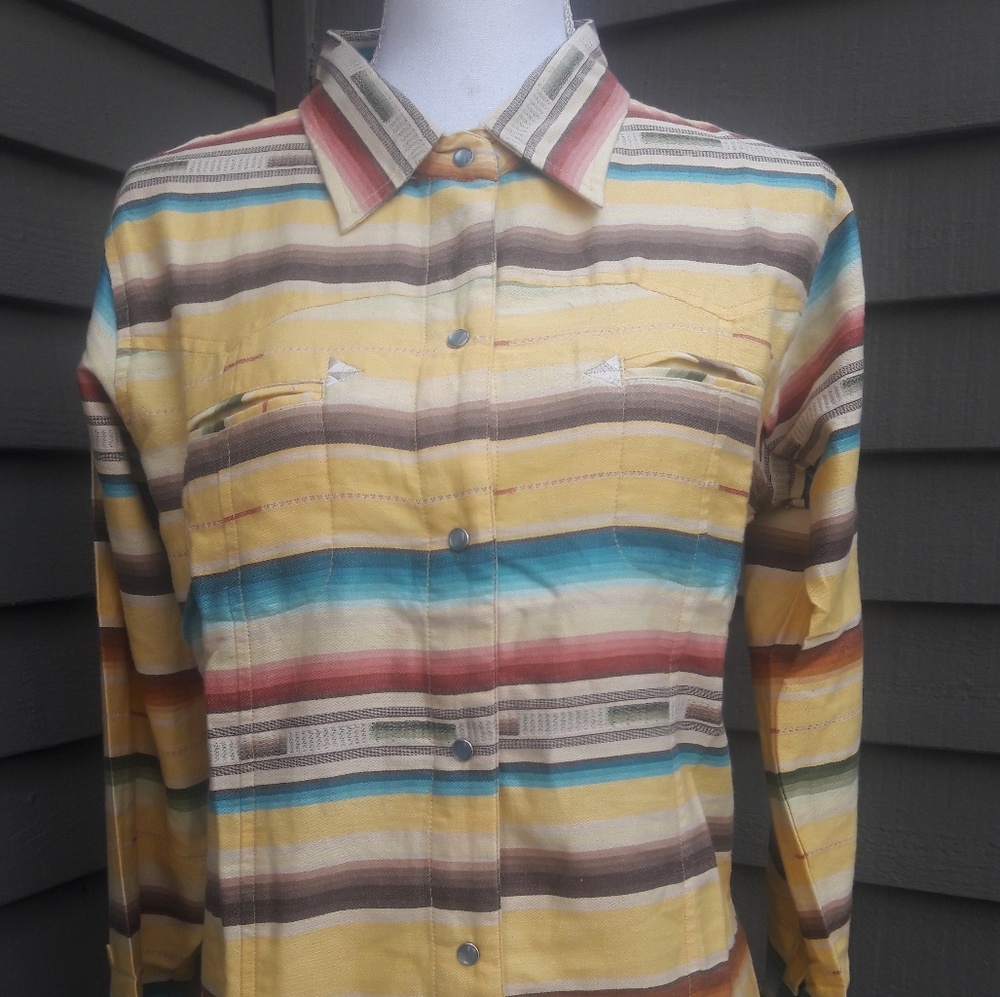 Tasha Polizzi Yellow Serape Shirt